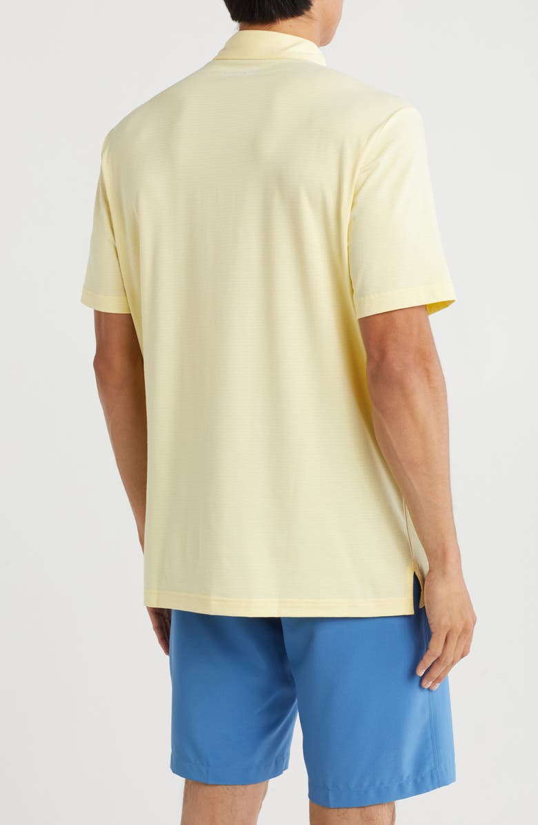 TravisMathew The Heater Solid Short Sleeve Performance Polo, Alternate, color, Heather Pale Banana