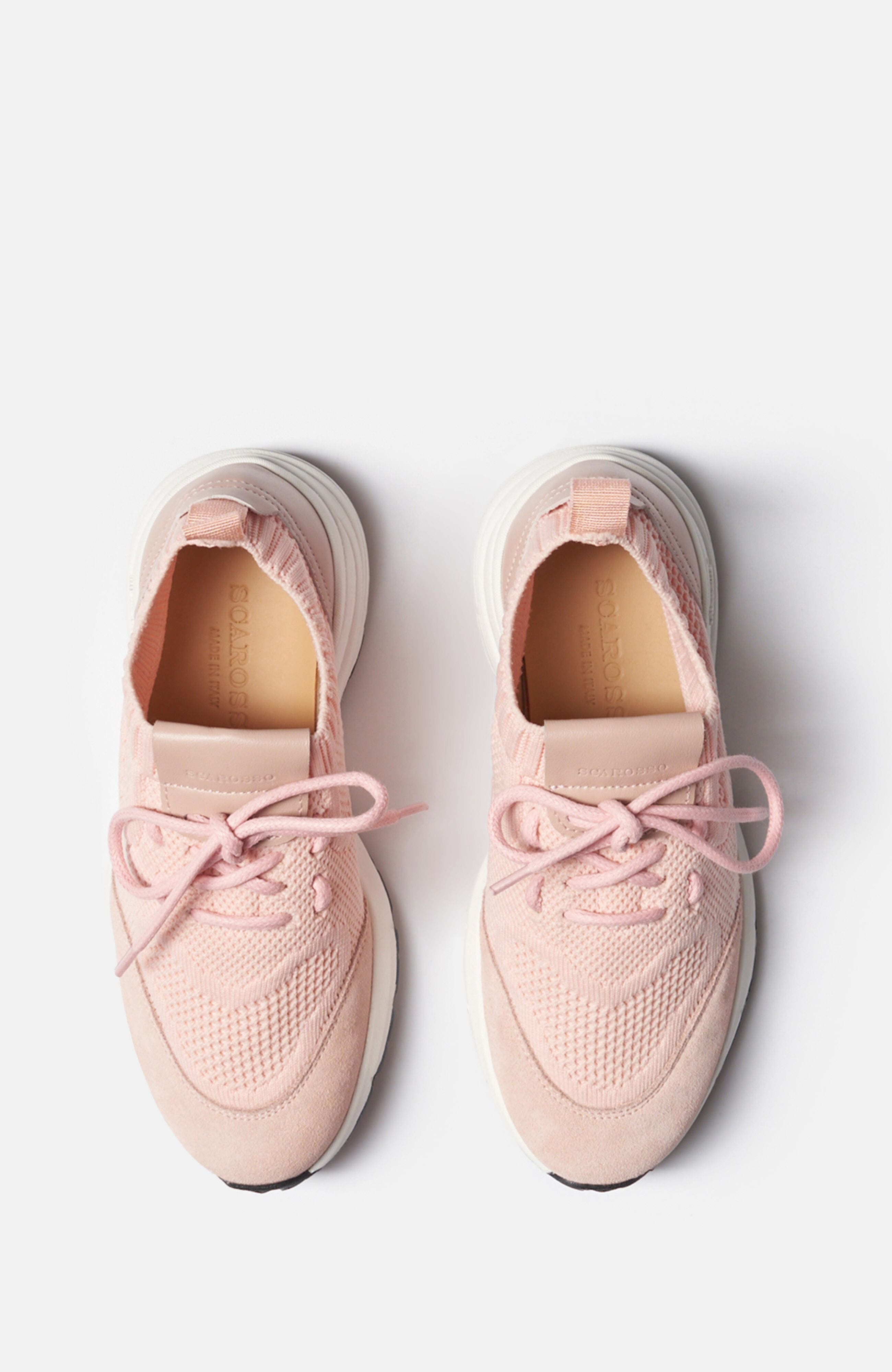 SCAROSSO Robin Girl Sneakers, Alternate, color, Pink - Knit