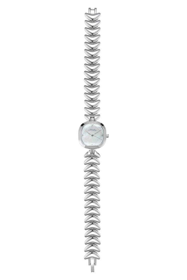 Metal Moderna Bracelet Watch, Alternate, color, SILVER