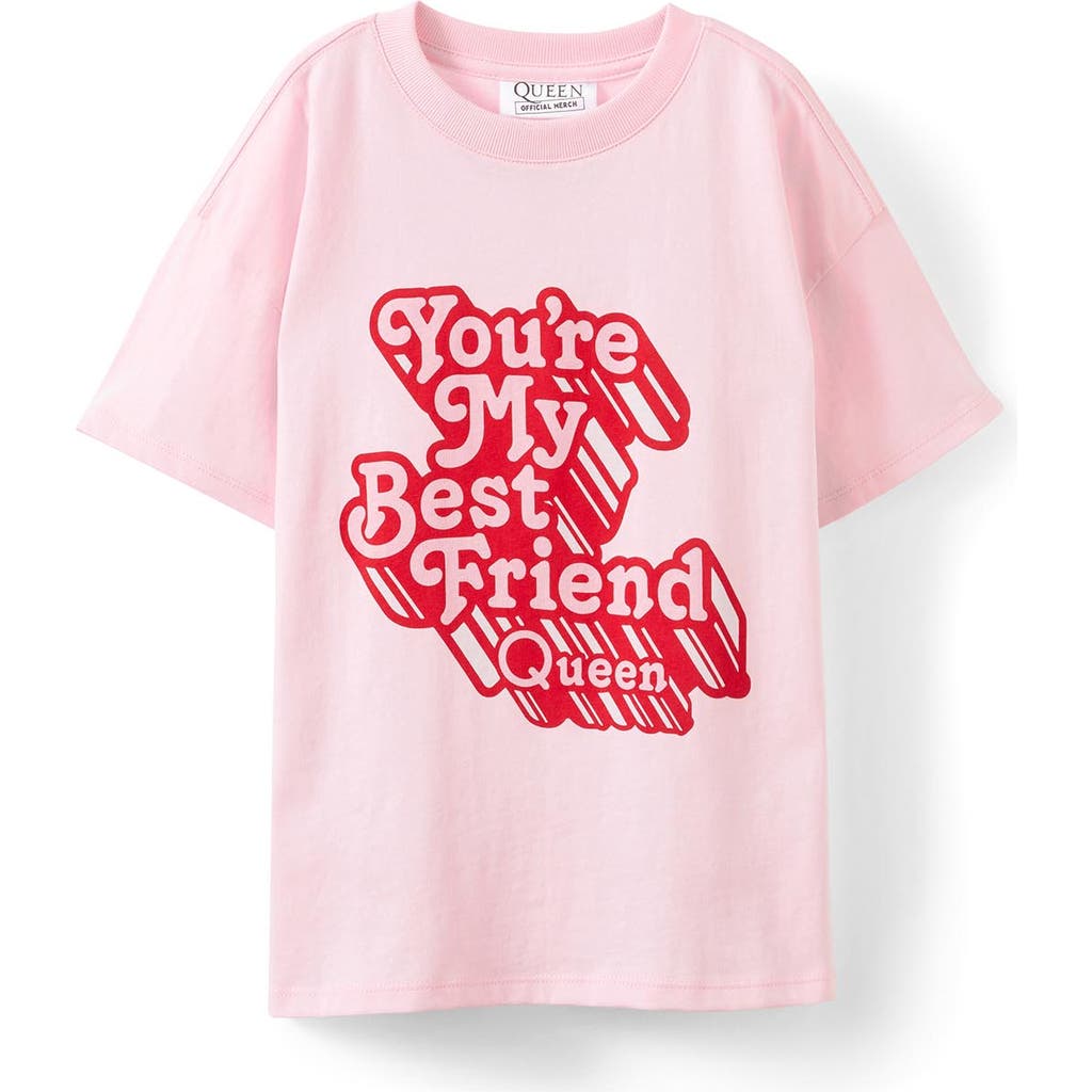 Cotton On Kids Kid's License Drop Shoulder Short Sleeve Tee In Queen Bestfriend Tea Party