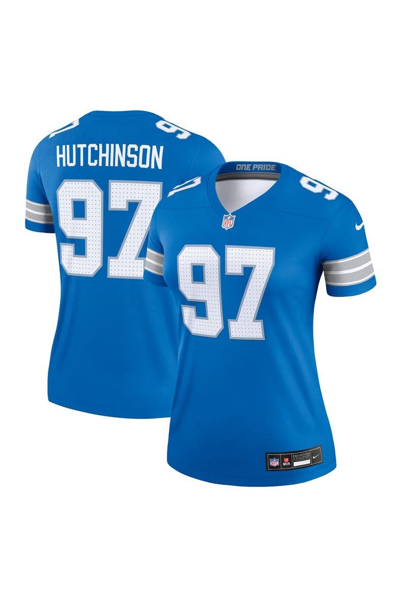 Women's Nike Aidan Hutchinson Blue Detroit Lions Legend Jersey, Main, color, Blue