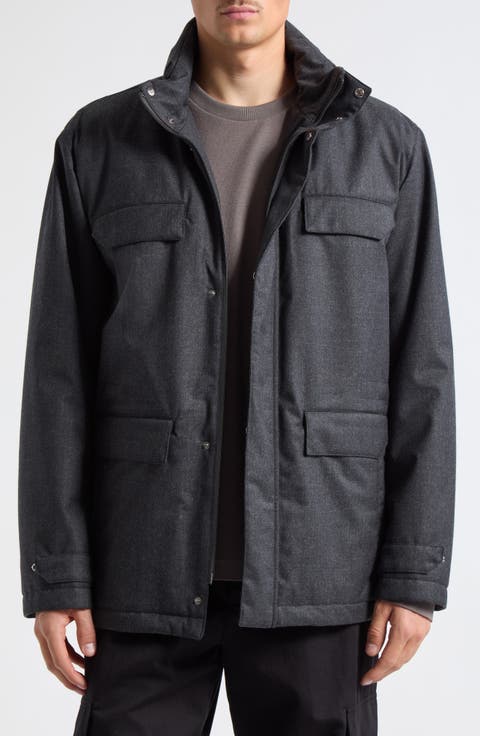 Ultralight Wool Blend Field Jacket