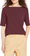 Universal Standard Bella Boatneck Stretch Pima Cotton Top