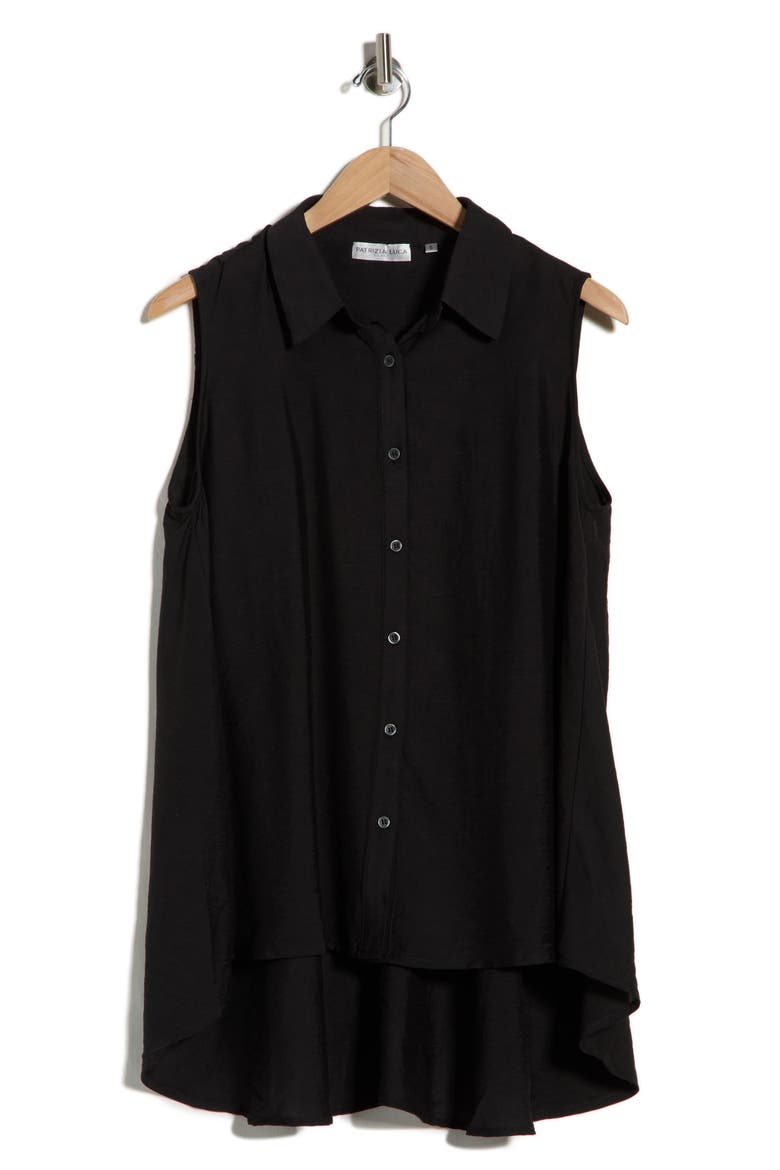 A-Line Sleeveless Top, Alternate, color, BLACK