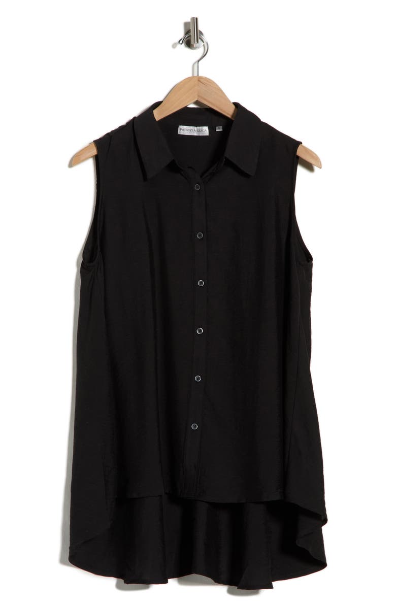 PATRIZIA LUCA A-Line Sleeveless Top, Main, color, Black