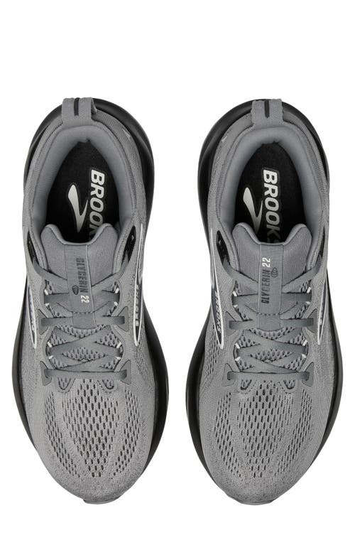 Brooks Glycerin 22 Running Shoe In Primer Gray/ebony/bluewash
