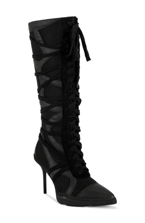 Zayd Lace-Up Tall Boot