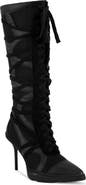 AZALEA WANG Zayd Lace-Up Tall Boot