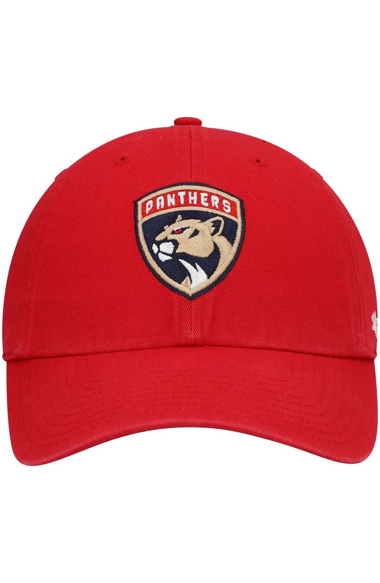 '47 Men's '47 Red Florida Panthers Logo Clean Up Adjustable Hat, Alternate, color, Red