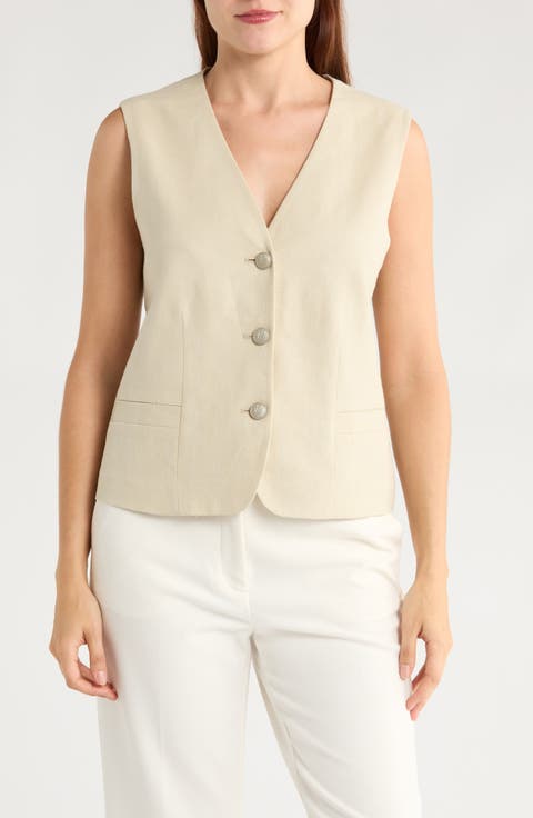 トップス RAG & BONE Beige Hollis Vest Women's Rag & bone Vests | Nordstrom Rack