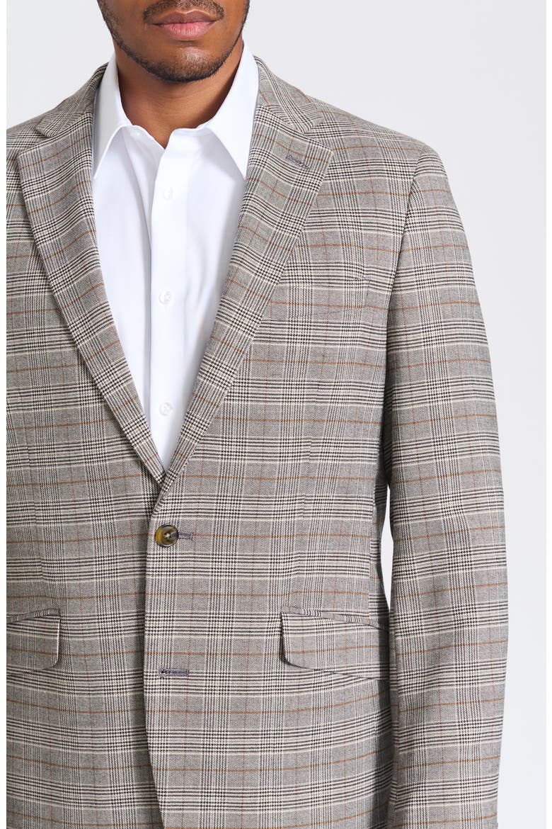Charcoal Glen Plaid Blazer, Alternate, color, CHARCOAL/ CAMEL