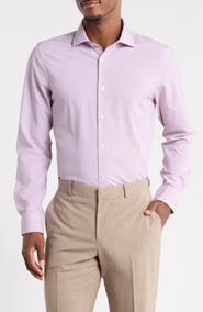 Perry Ellis Trim Fit Geo Circle Dress Shirt