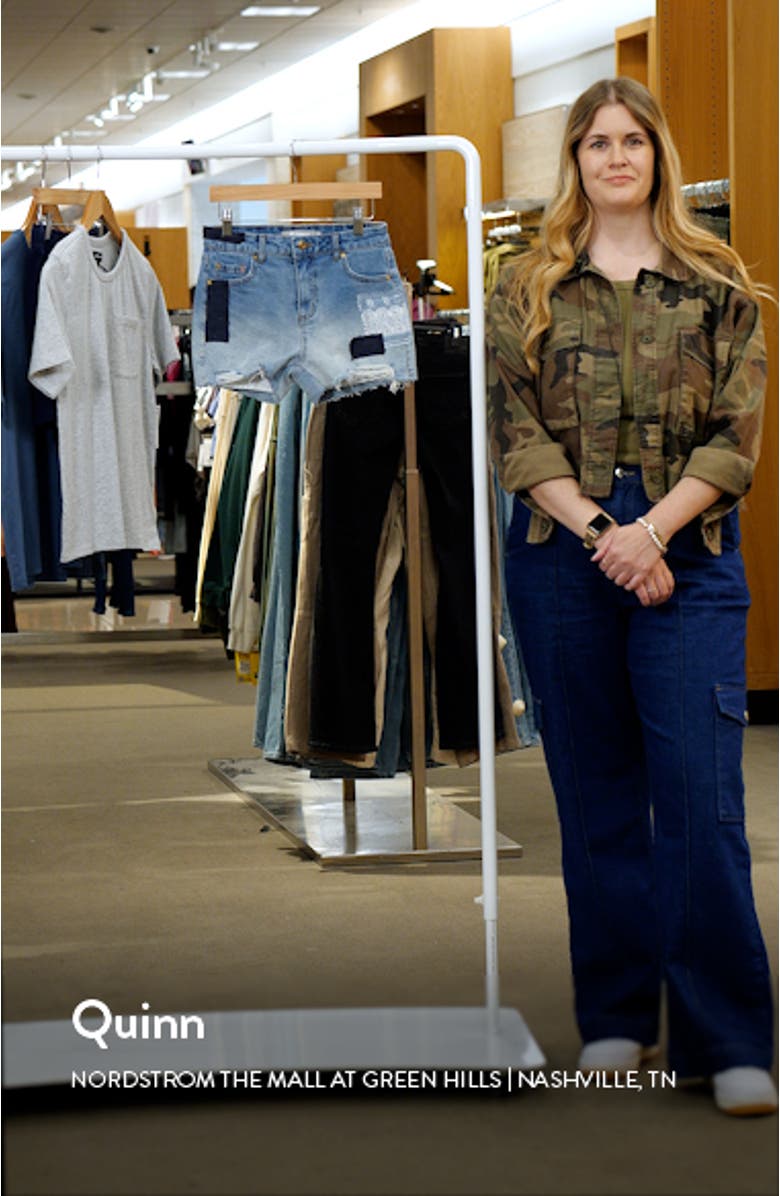 Kids' Patch Denim Shorts, sales video thumbnail