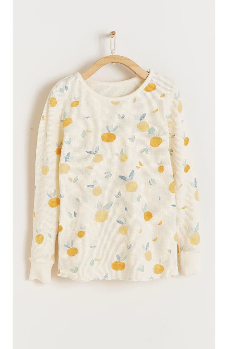 Babycottons Premium Cotton Nature Waffle Snug 2PC Pajamas For Toddler, Alternate, color, Off White