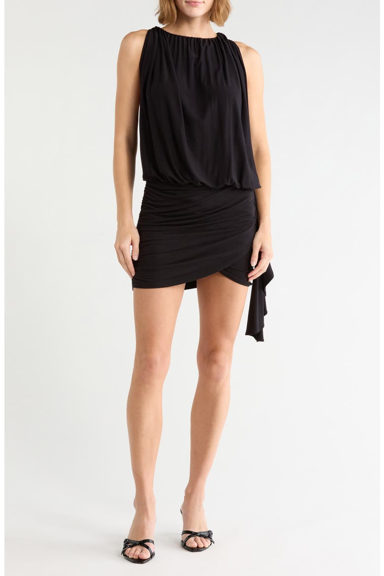 Violetta Minidress, Main, color, BLACK