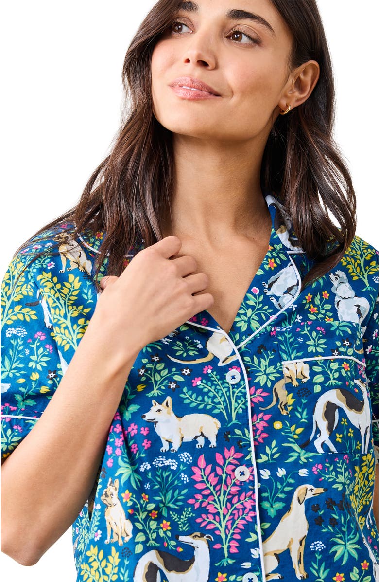 Printfresh Short PJ Set, Alternate, color, Indigo