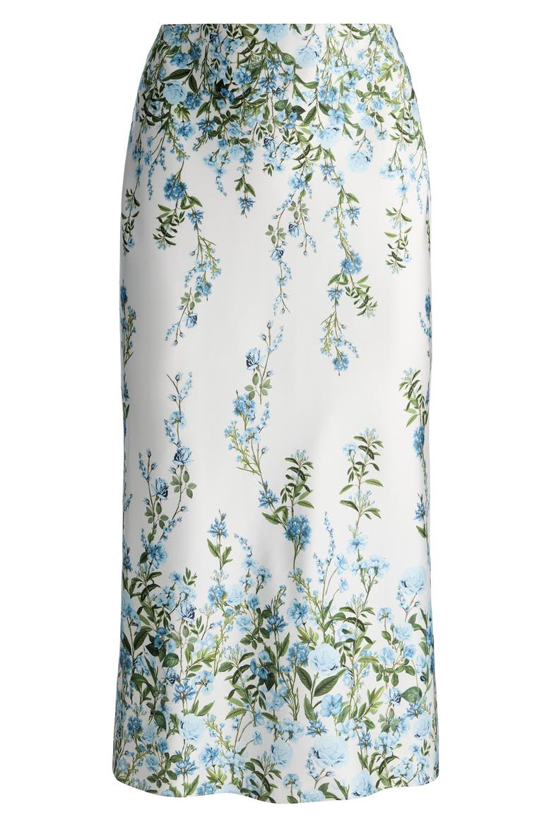 Maeve Floral Print Slip Skirt, Alternate, color, FRESH AIR CAROLINA BLUE