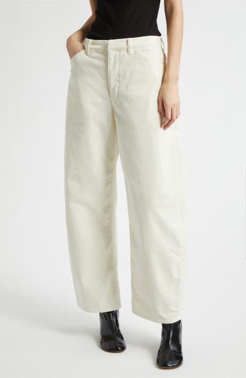 Tribeca Barrel Leg Corduroy Pants