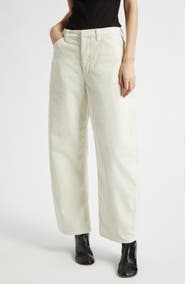 Nili Lotan Tribeca Barrel Leg Corduroy Pants