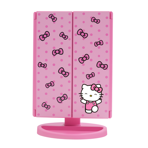 Hello Kitty® Pink-a-dot Trifold Led Makeup Mirror