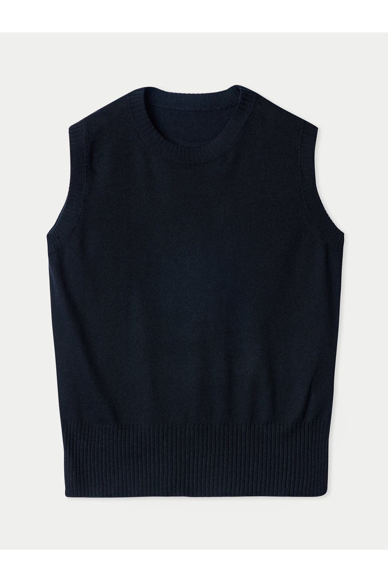 Cashmere Silk Sleeveless Top, Main, color, black