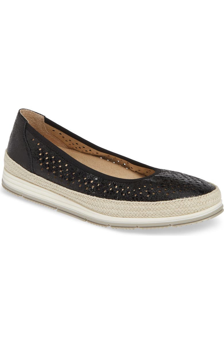 VANELi Quartz Perforated Espadrille Flat, Main, color,