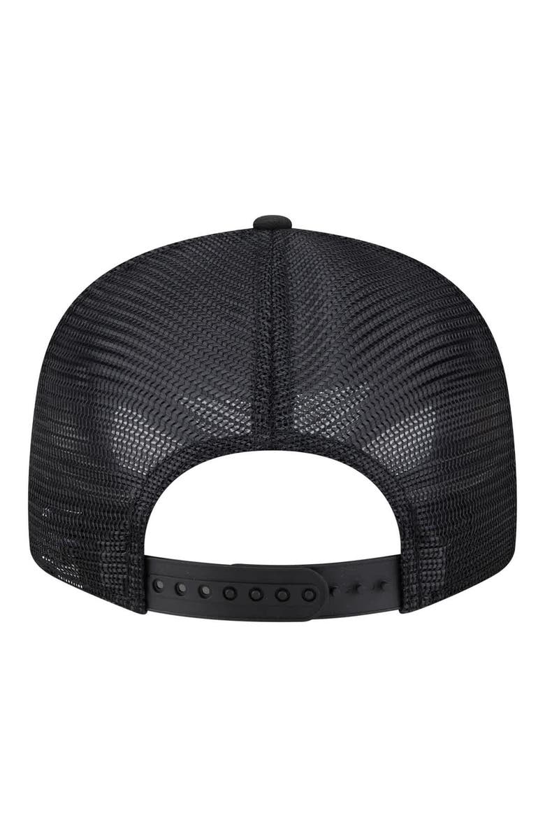 New Era Men's New Era Black Los Angeles Lakers Block Split Panel 9FIFTY Snapback Hat, Alternate, color, Black