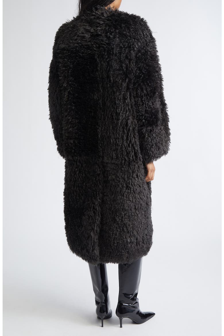 Carolina Faux Shearling Coat, Alternate, color, SMOKE GREY
