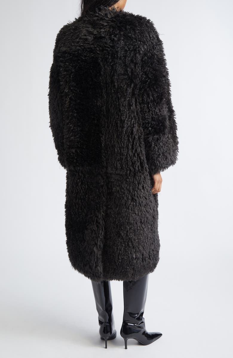 Stand Studio Carolina Faux Shearling Coat, Alternate, color, Smoke Grey