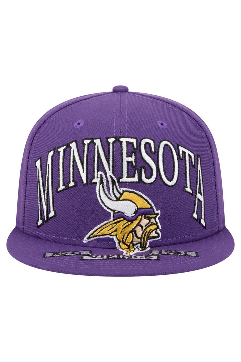 Men's New Era Purple Minnesota Vikings  Oversized 59FIFTY Fitted Hat, Alternate, color, Purple