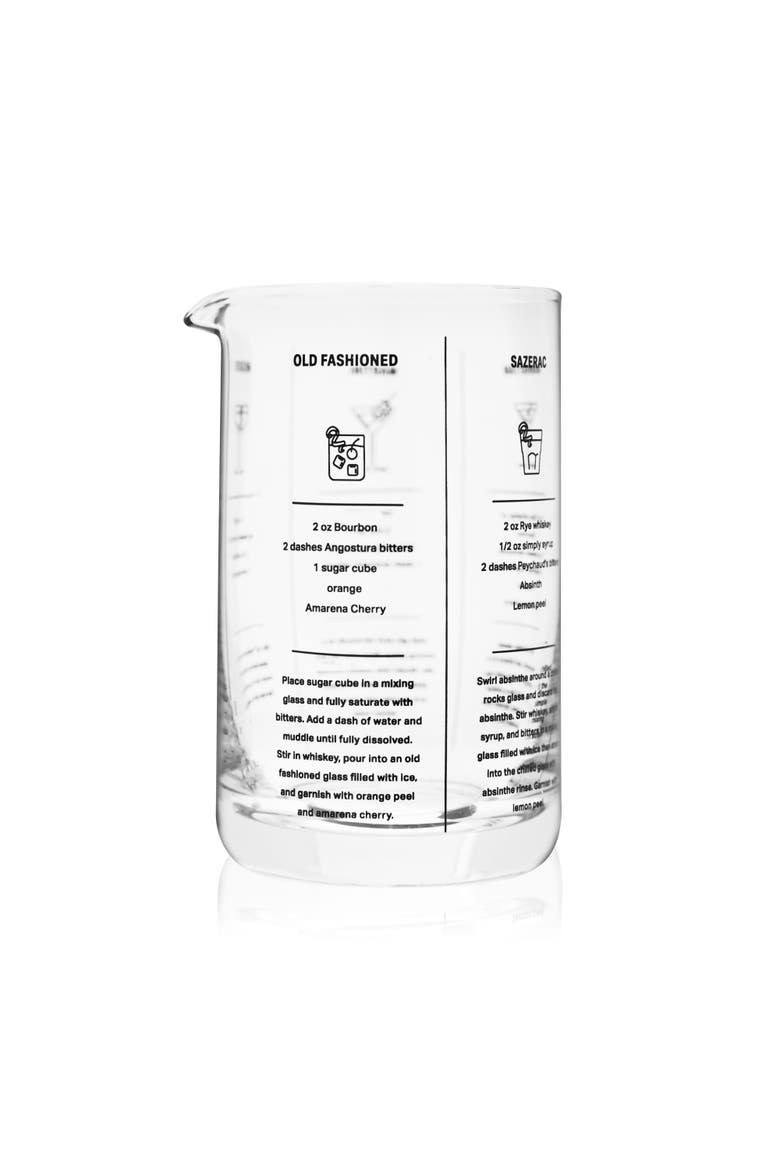 Recipe Mixing Glass, Alternate, color, Clear