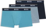 BOSS Assorted 3-Pack Power Stretch Cotton Trunks