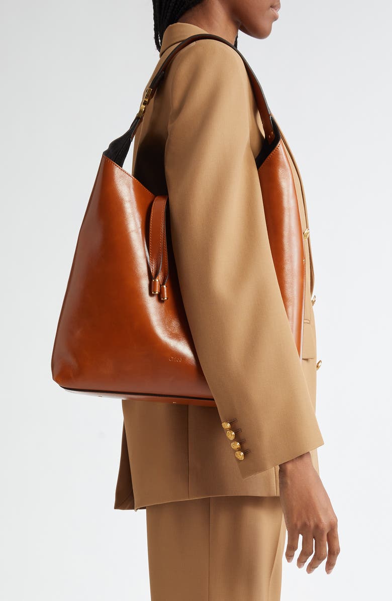 Chloé Large Marcie Leather Hobo Bag, Alternate, color,