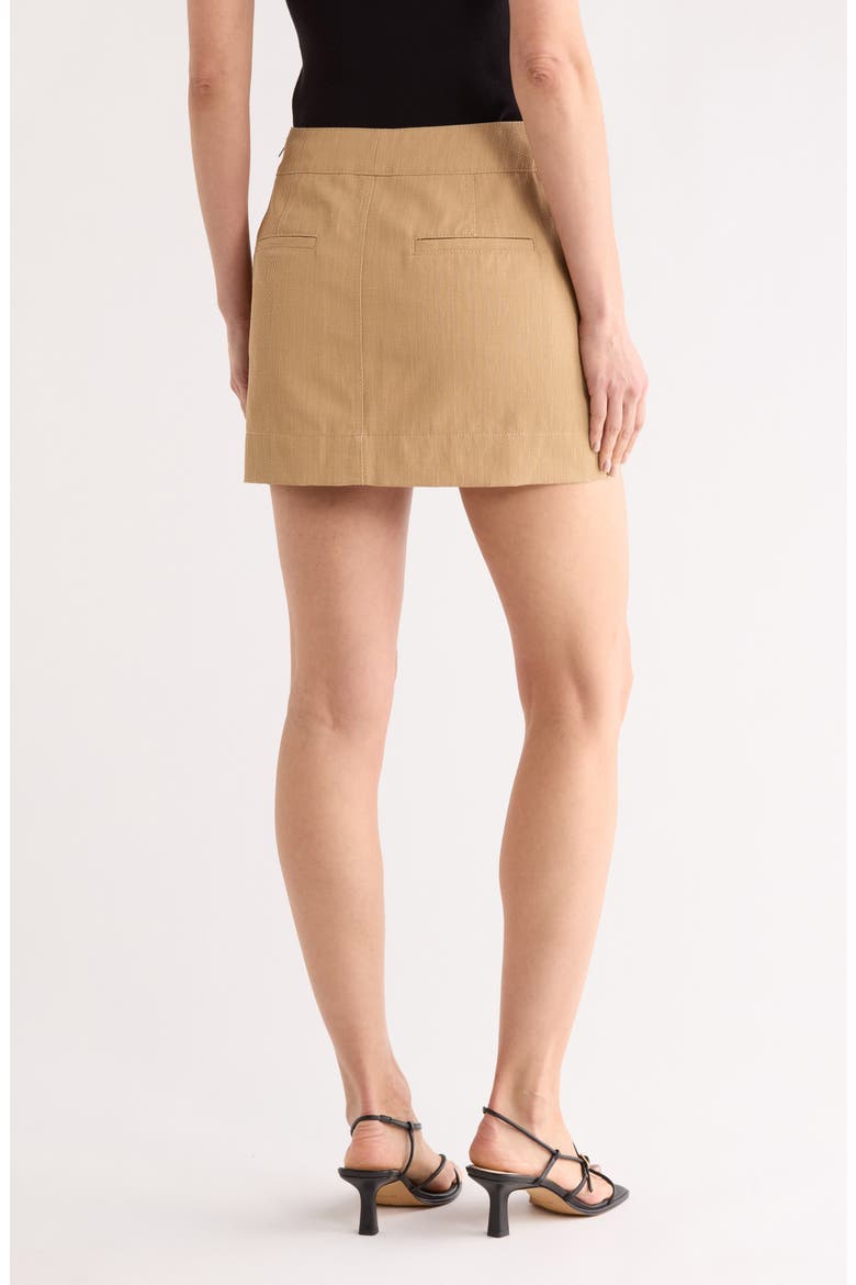 Elli Cotton & Linen Miniskirt, Alternate, color, DESERT BEIGE