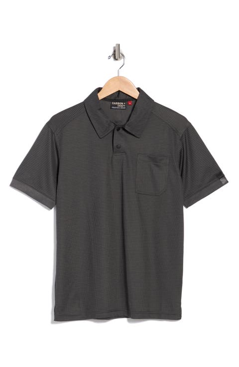 Grid Jacquard Polo