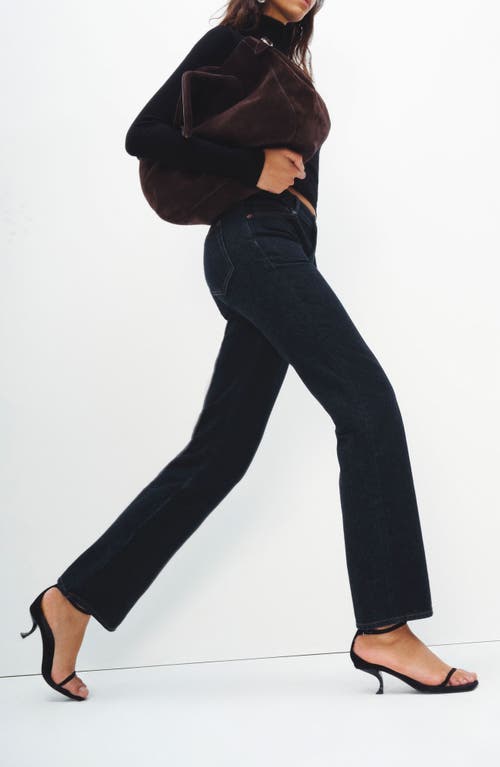 Reformation Greer Straight Leg Jeans In Blue
