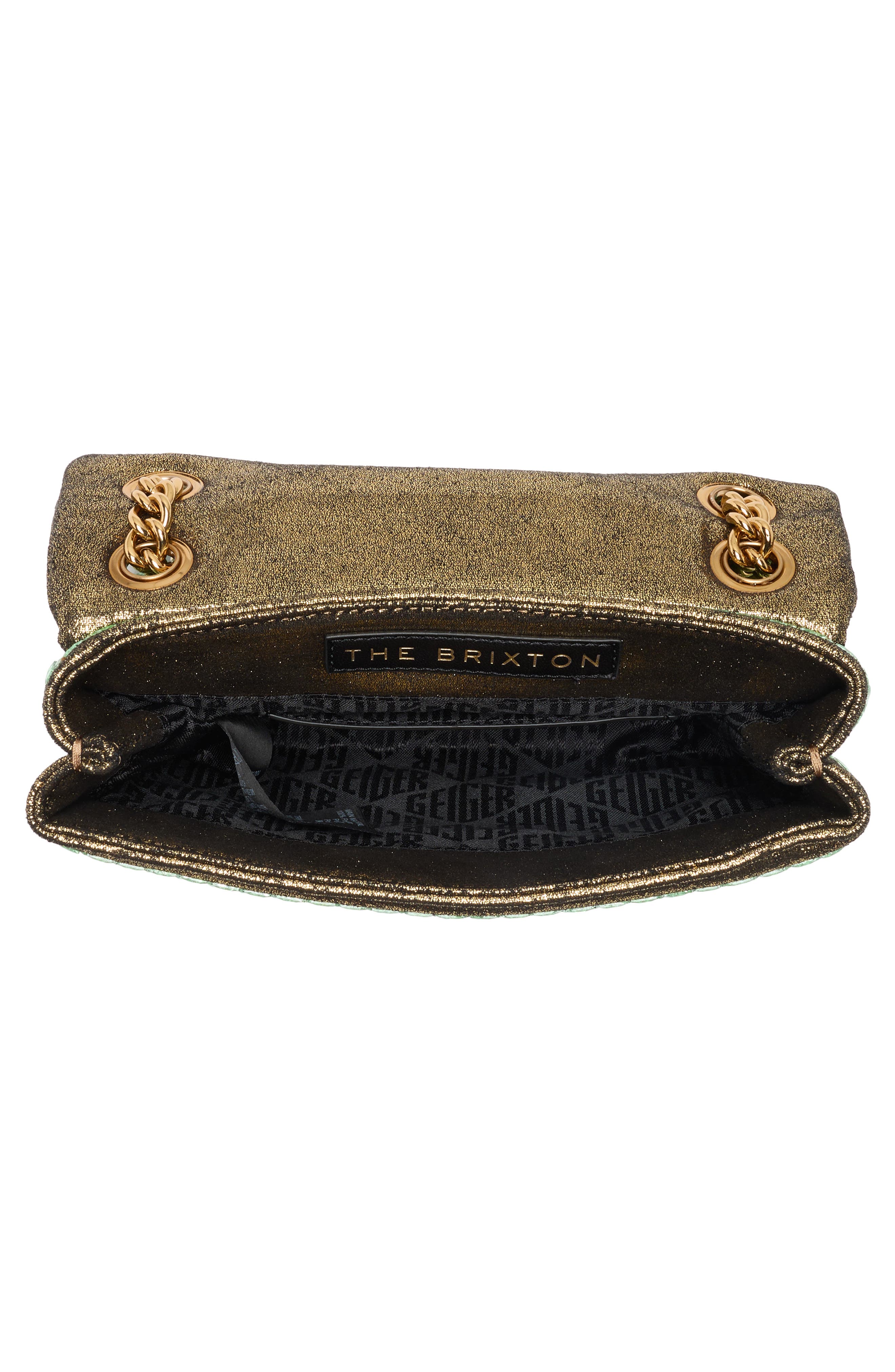 Kurt Geiger London Brixton Mini Crystal Crossbody Bag, Alternate, color, Green