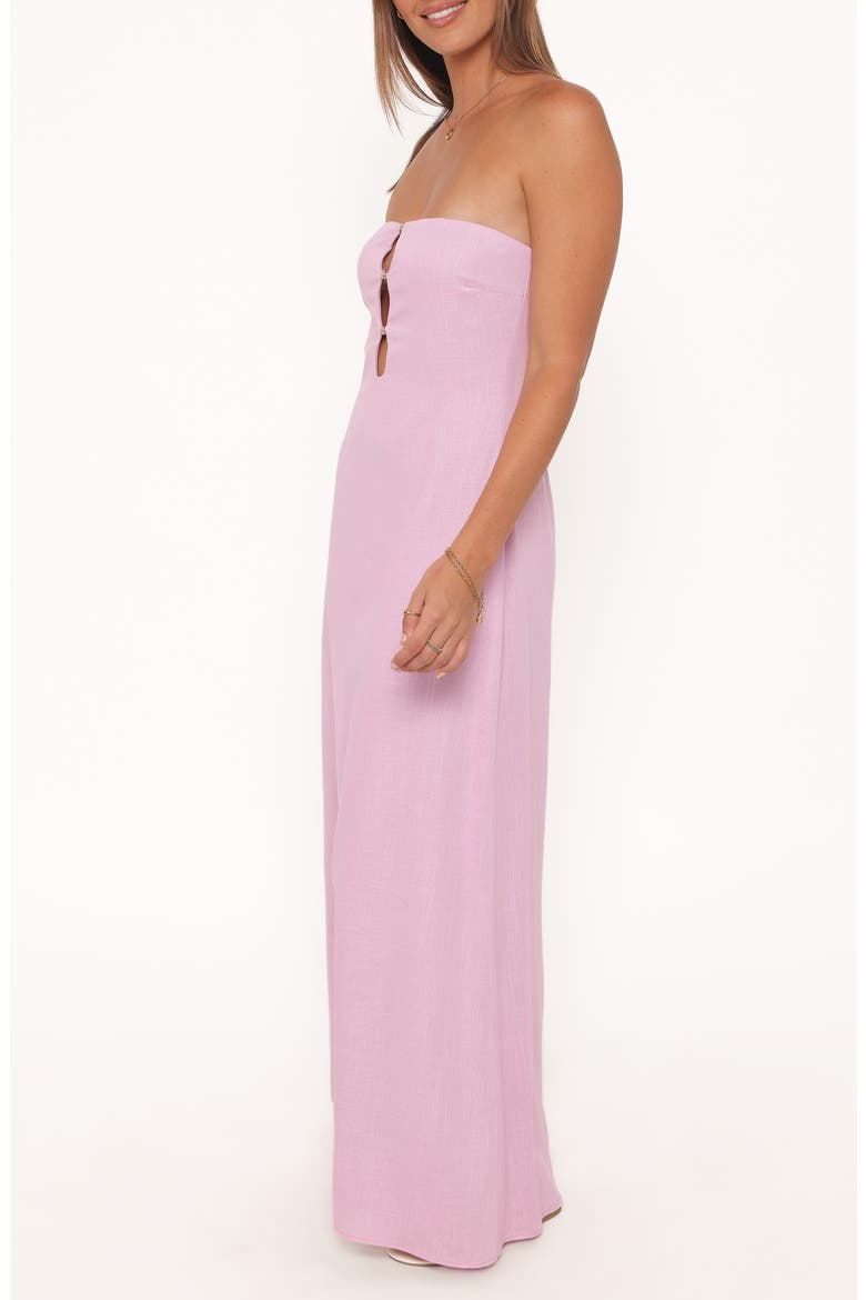 Bolton Strapless Maxi Dress, Alternate, color, LAVENDER