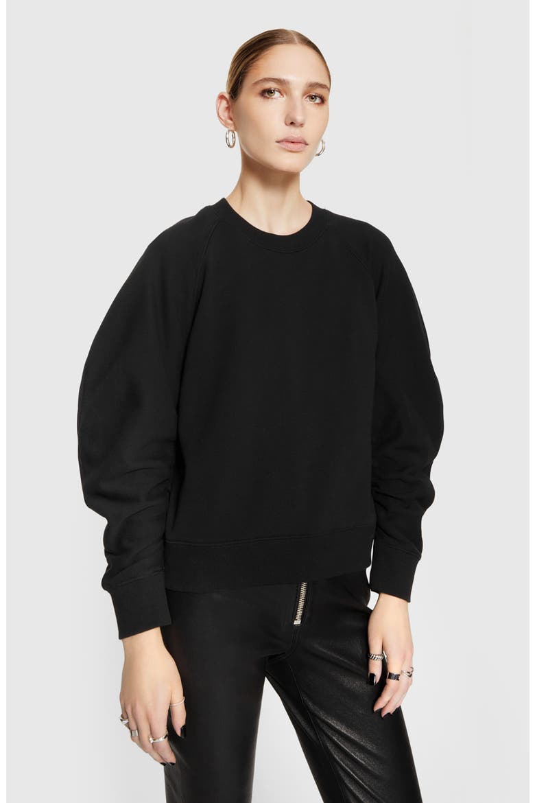Joan Sweatshirt, Alternate, color, TRUE BLACK