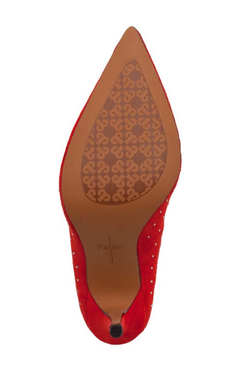 Linea Paolo Pamila Pointed Toe Pump In Aurora Red