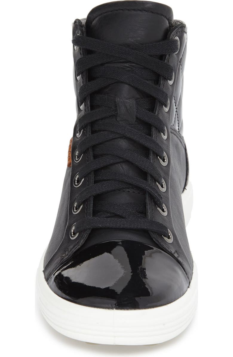 ECCO 'Soft 7' Quilted High Top Sneaker, Alternate, color,
