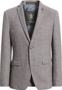 John Varvatos Star USA Varick Slim Fit Knit Herringbone Sport Coat
