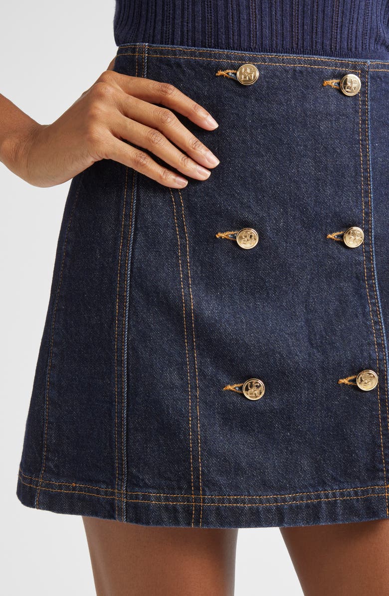 Ulla Johnson The Clara Denim Miniskirt, Alternate, color, Tigris