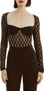 Bardot Adoni Long Sleeve Mesh Bodysuit