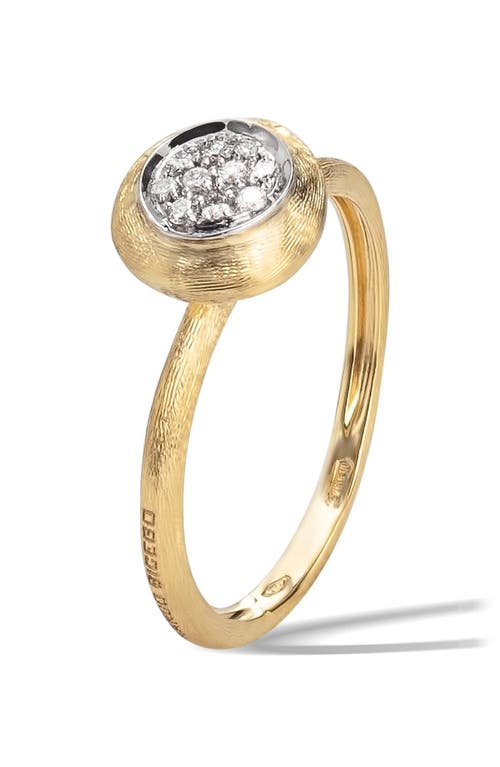 Marco Bicego 18k White & Yellow Gold Jaipur Gold Diamond Stackable Ring In Gold