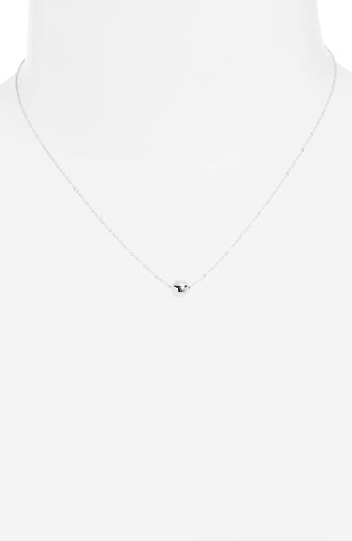 Set & Stones Reina Bead Pendant Necklace In Silver