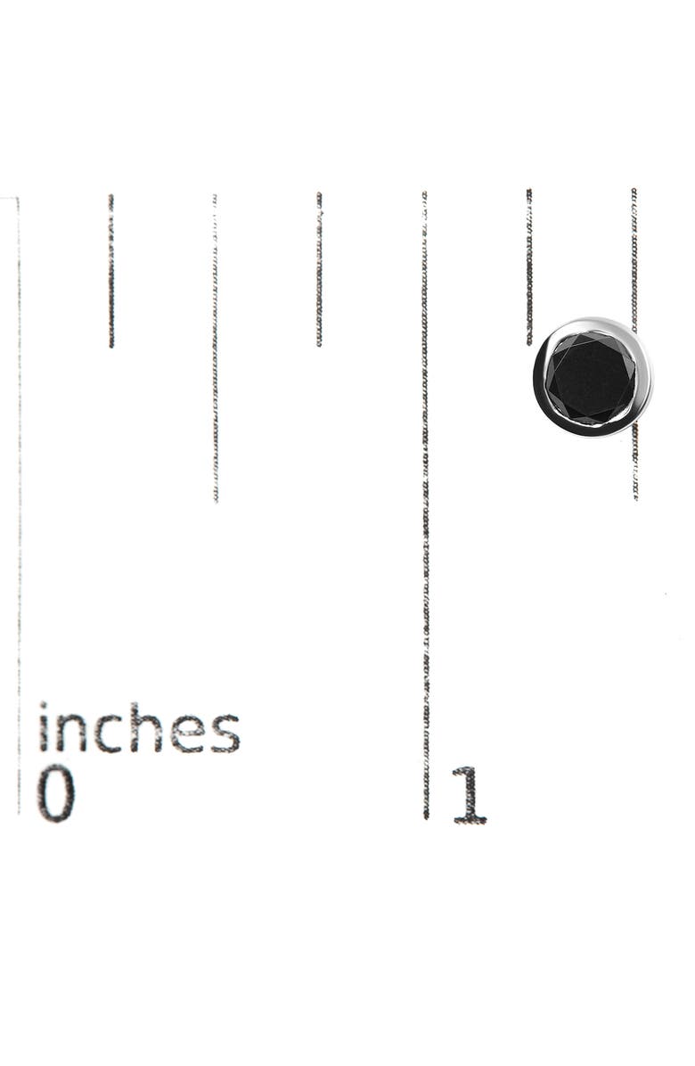 Haus of Brilliance Silver 1-1/2 Cttw Round Black Diamond Stud Earrings, Alternate, color, White