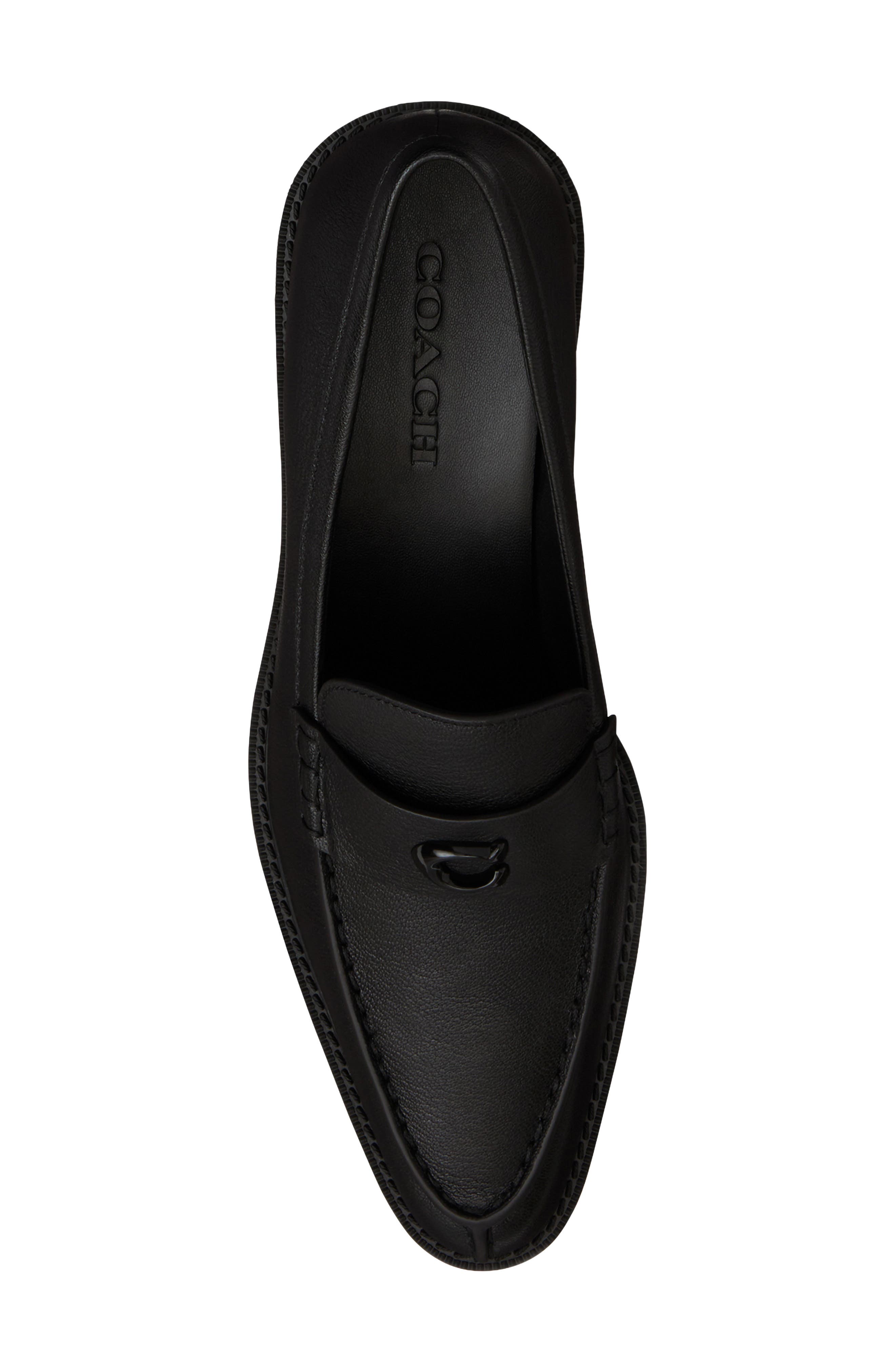 Loved Sculpted C Platform Loafer, Alternate, color, BLACK