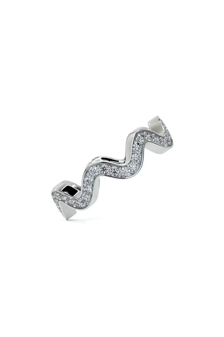 Caviar Spark Diamond Wave Eternity Ring, Alternate, color, SILVER