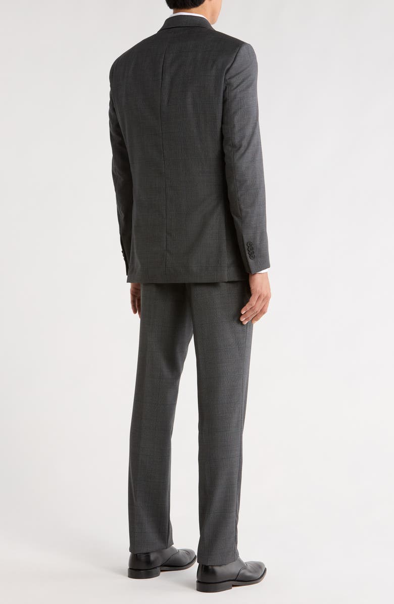 No Ordinary Joe by Ted Baker Jake Grey Check Wool Suit, Alternate, color, Mid Grey